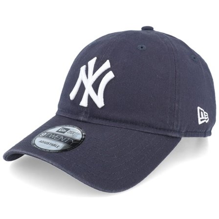 New Era - MLB Blau unconstructed Cap - New York Yankees MLB Core Classic 9TWENTY Rep Navy Dad Cap / Unconstructed @ Hatstore