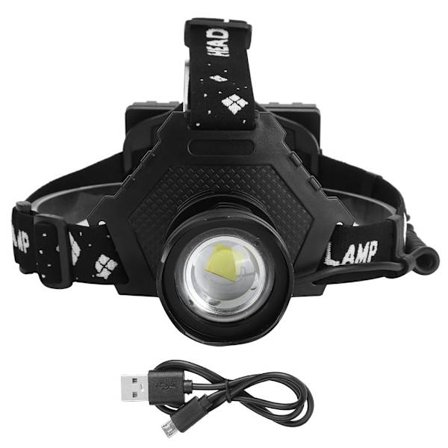 Kraftig XHP70 pandelampe USB-opladning teleskopisk zoom fiskeri pandelampe udendørs belysning