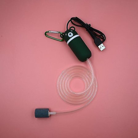 Akvarium Fiske Tank Oksygen Luftpumpe Lydløs Bærbar USB Mini Energibesparende Lufting For Oppbevaring Fiske Husholdningstilbehør