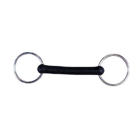 Korsteel Flexi Rubber Mullen Mun Lös Ring Snaffle Bit 4.5in