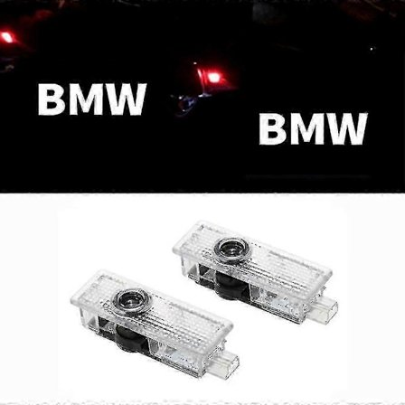 2x Kompatibel med Led B M W Dörrljus Logotyp Projektorer Ljus - Biltillbehör o-Perfet