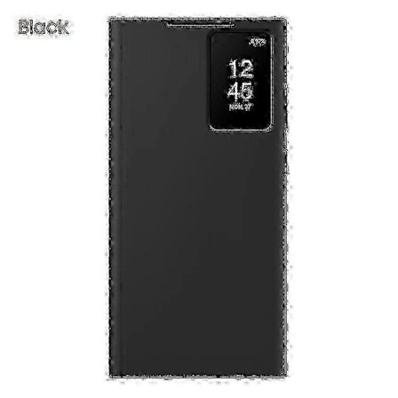 Ny Original Samsung Smart View Wallet Case til Samsung Galaxy S23 Ultra SM-S918B S-View Telefon Cover Sort SZRH AS