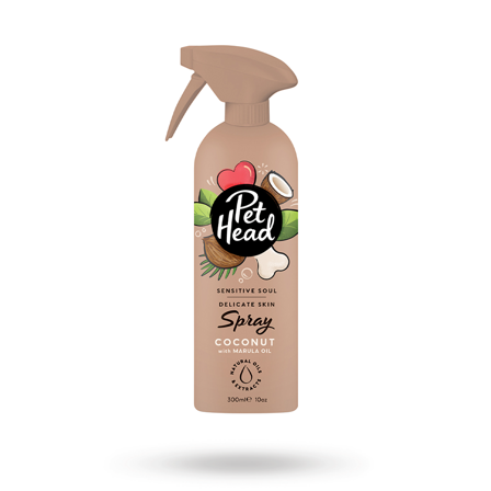 Pet Head - Pet Head Sensitive Soul Spray Torrschampo 300ml - Pälsvård- För stora hundar