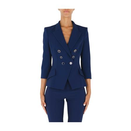 Elisabetta Franchi Blazers , Blauw , Dames , Maat: L