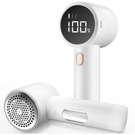 Tyg Rakapparat, Elektrisk Ludd Remover, Uppladdningsbar Ludd Rakapparat, Tröja Defuzzer för att ta bort noppor, Batteridriven, 3-hastighet med LED-