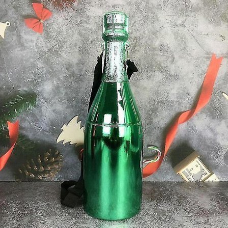 Grøn Champagne Sparegris Multifunktionel Vin Flaske Formet Pengeboks Opbevaringsbeholder Z43198