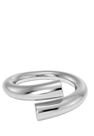 Edblad Sweep Ring Steel Smycken & klockor Dam Grå S 16,8 mm