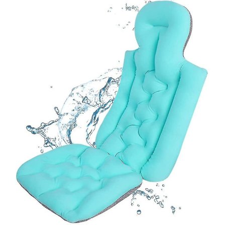 Uppgraderad Spa-badkarskudde för hela kroppen med 10 starka sugkoppar - FA7-