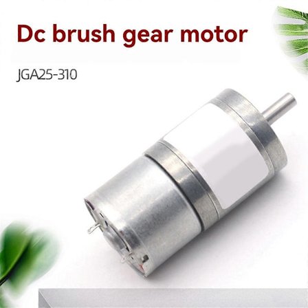 JGA25-310 Mini 3-12V, 7-1818rpm, Suuri Vääntömomentti, Matala Nopeus, Hiljainen Vaihdelaatikko Tulostimille