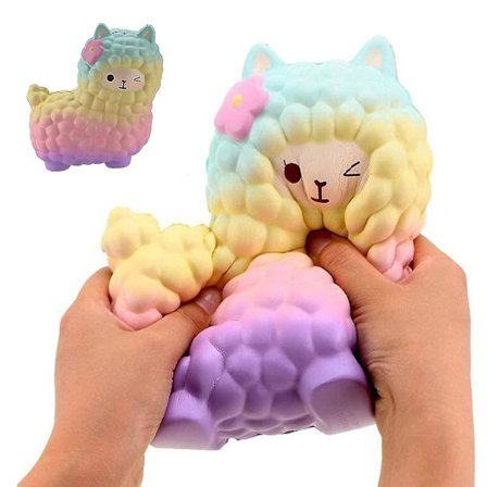 Jumbo Saueskinn Alpakka Squishy Leke Søt Galaxy Sakte Stigende Dyr Squishy Squish Engros Utsøkt Barn Gave Kawaii Actionfigurer