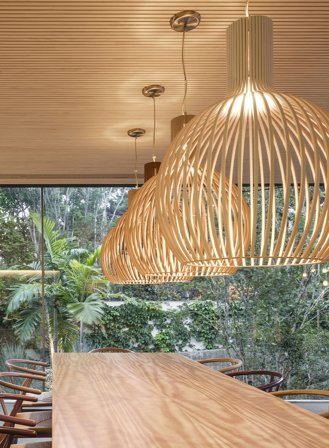 Octo 4240 taklampe Ø54 - bjørk