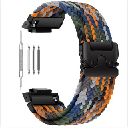 Andningsbart nylonarmband kompatibelt med Casio G-SHOCK GA-110/GA120/700 med paracord-spänne