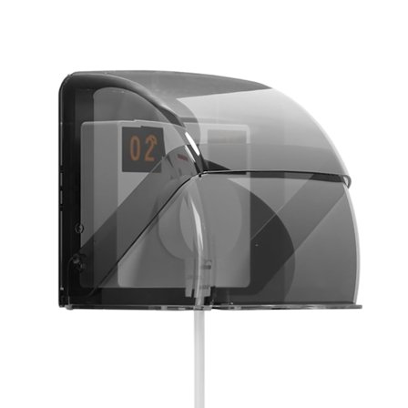 Elektrisk stikkontakt dæksel, transparent sort vægkontakt dæksel, vandtæt Wa