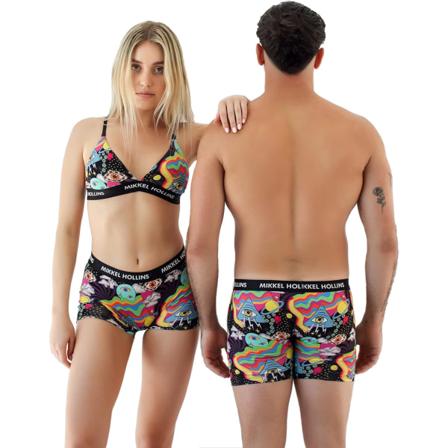 kel Hollins Mix & Match Underkläder för Par - Herr och Dam Underkläder-för att Göra Komplett Set Välj 3 Artiklar Separat Panda MEN BOXER Small