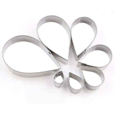 7 st Cookie Cutter Drip Cutter Biscuit Fondant Form Cake Co