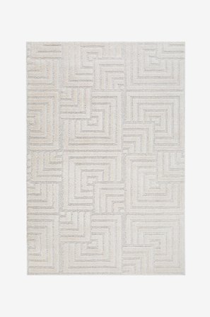 KM Home - Konekudottu matto Doria - Valkoinen - Sileät matot - 240X340 - - Homeroom