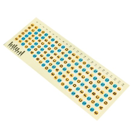 5 stk. Guitar Gribebræt Bånd Kort Klistermærke Note Klistermærke Gribebræt Note Mærkater