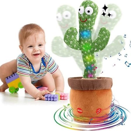 Dansande Kaktus, Pratande Kaktusleksak Upprepar Vad Du Säger