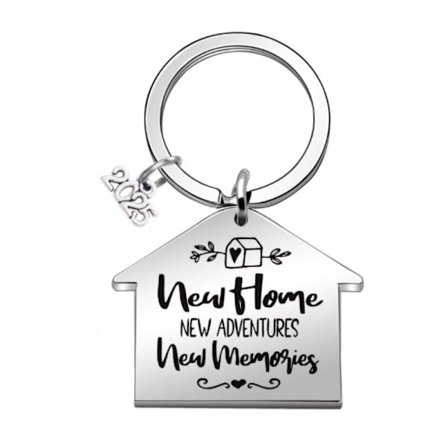 Nyckelring i Rostfritt Stål – Inflyttningspresent