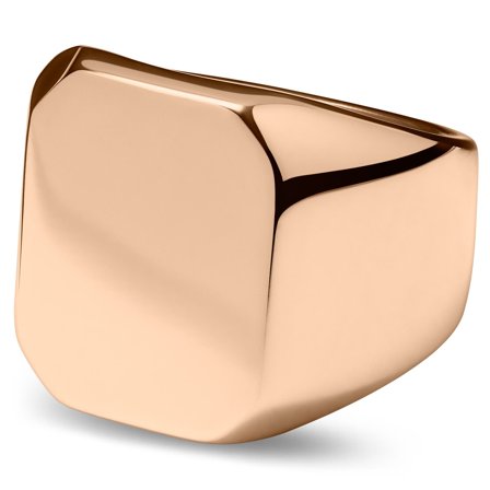 Aras | Rosaguldfarvet Lillefinger Signet Ring til mænd - Signetringe