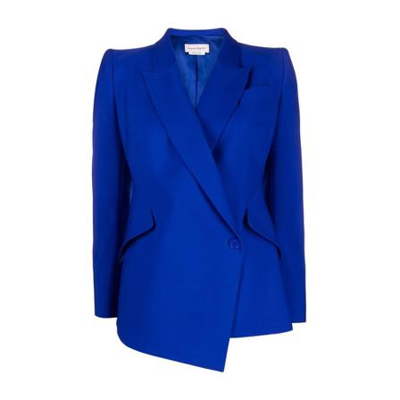 Alexander McQueen, Blazers Blauw, Dames, Maat:XS