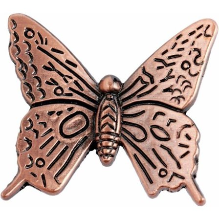 1 Vintage Fjärilsformad Dörrknopp för Skåp, Byrå, Låda