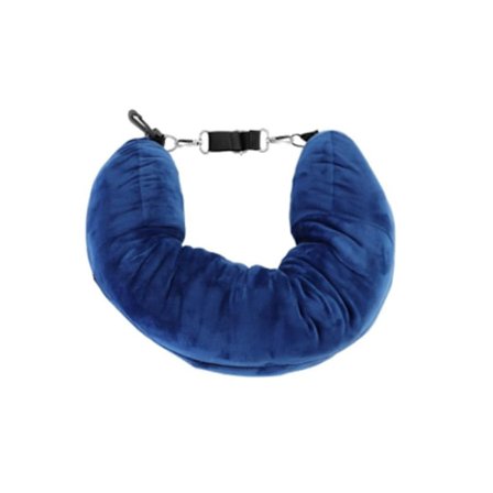 U-formet nakkepude med blødt fløjlsbetræk