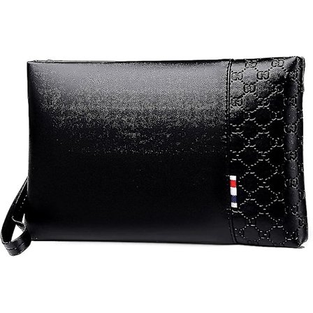 Handledsväska för män Handväska Handledsväska Pu-läder Stor kapacitet Clutch