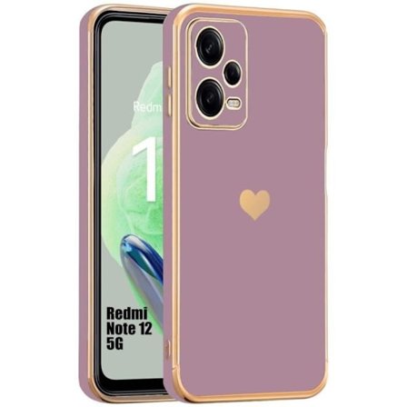 Coque - Xiaomi - Redmi Note 12 5G - Lila - Stöttålig - Silikon TPU