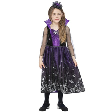 Glitrende Edderkoppkjole Barn