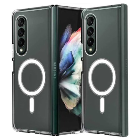 Nytt Kompatibelt med Galaxy Z Fold 4 Magsafe Mobilskal Transparent