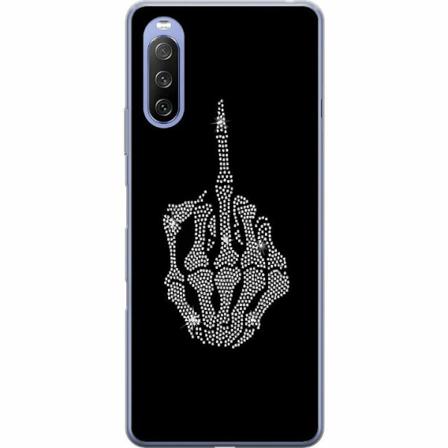 Sony Xperia 10 Iii Lite Genomskinligt Skal Fuck You Bling