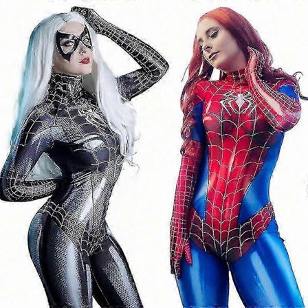 Spider Woman Jumpsuit Cosplay Kostyme Spiderman Strømpebukse Body