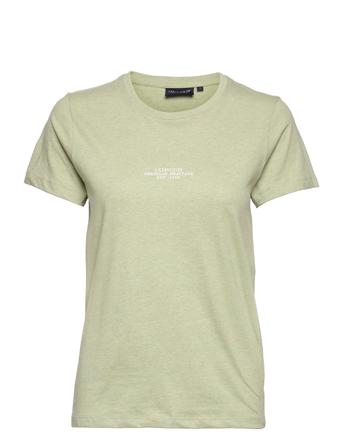 Vanessa Cotton Tee T-shirt Top Grøn Lexington Clothing