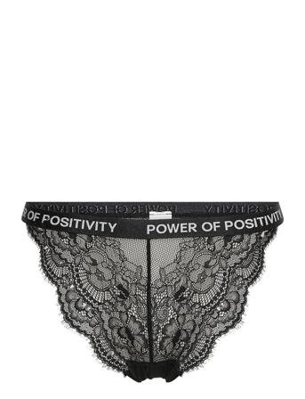 H Y Hl Tanga Brasilian Lingerie Panties Brazilian Panties Svart Hunkemöller