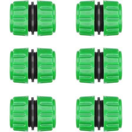 Slange Reparationsstik Eender Til Sammenføjning 1/2 Tommer Vandslange Rør Hurtig Reparationsforbindelse 6stk