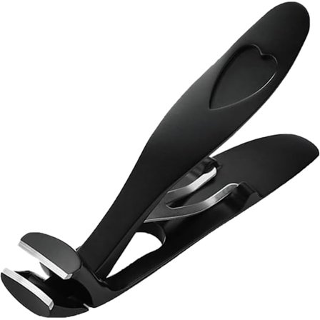 Negleklippere til tykke tånegle, ergonomisk vinklet hoved Senior Negleklippere, Shirem Negleklippere Sort-FF- Sort 1 stk