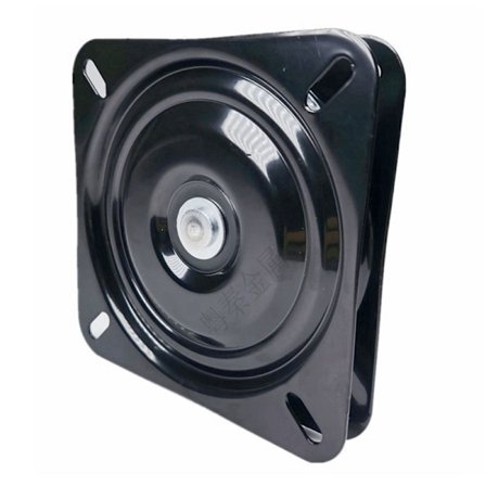 Vridbart snurrlager för möbler, runt svart