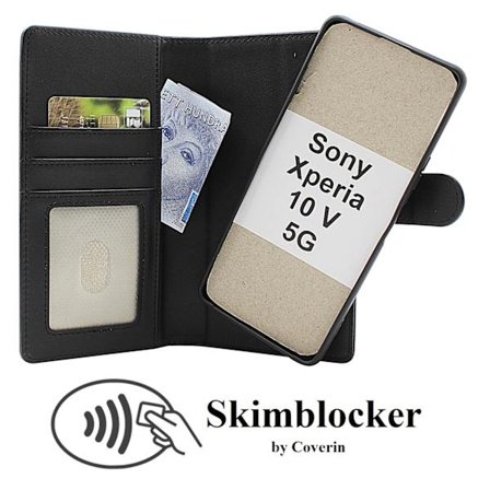 Skimblocker Sony Xperia 10 V 5G Magnet Plånboksfodral