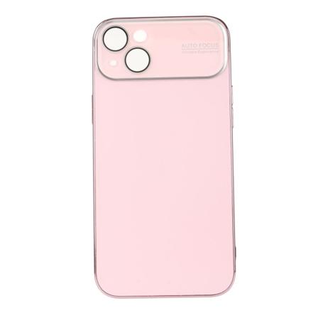 Elektrobelagt telefonveske Stort vindusobjektiv Kamerabeskytter Støtsikker telefonbeskyttelsesveske Anti-ripe Rosa for IPhone 14 Plus