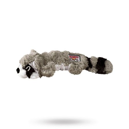 KONG - KONG SCRUNCH KNOTS Raccoon - MJUK HUNDLEKSAK MED PIP - Hundleksaker