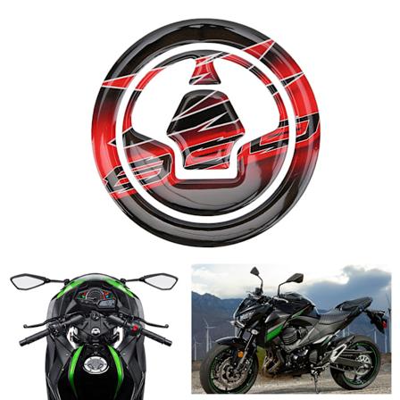 Dekal for bensintankbeskyttelse, Resin Epoxy Modifisering for Kawasaki Z800 (Svart Rød)