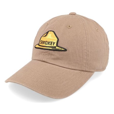 American Needle - Brun unconstructed Keps - Smokey Bear Ballpark Espresso Dad Cap @ Hatstore