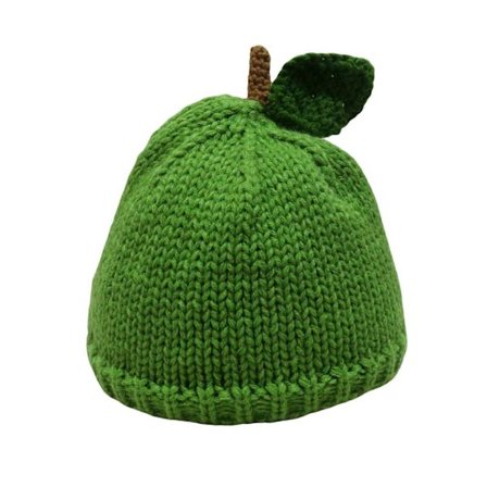 Nydelig Strikket Lue med Frukttema for Kvinner Vintage 2000-talls Fruktdesign Heklet Bretløs Lue Pullover Lue for Vinter Høstbruk