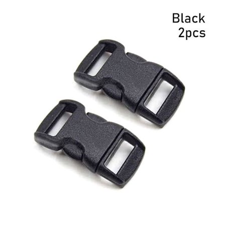 2kpl Sivurelease solki Kaareva Paracord Soljet MUSTA