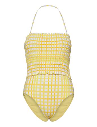 Amalficheck Bandeau Piece Patterned Seafolly