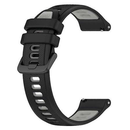 För Garmin Forerunner 265S Silikon Klockarmband 18mm Dubbelfärgad Ersättningsrem