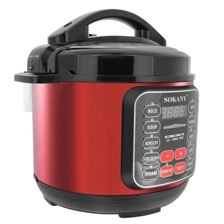 Automaatti painekeitin - SOKANY - 5L - Ruostumatonta terästä - Monitoiminen - Ohjelmoitava