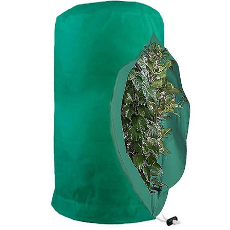 Pakkassuojapussit kasveille, uudelleenk ytett v t kasvien suojapussit kiristysny rill , puutarhafleece-pussit talvivihre Green M-80x100cm