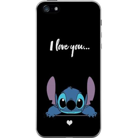 Apple iPhone 5 Gennemsigtig cover Stitch Jeg Elsker Dig